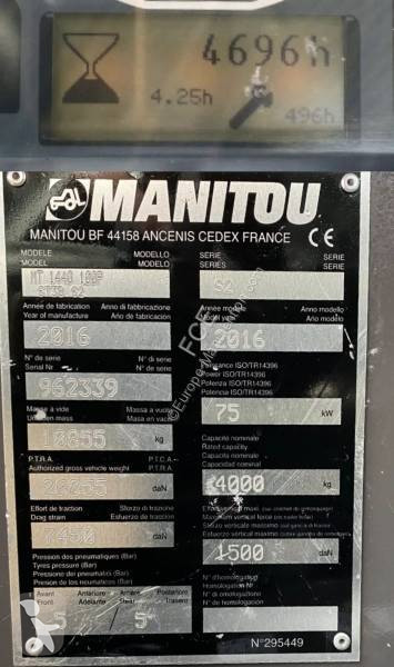 Empilhador telescópico Manitou MT1440...