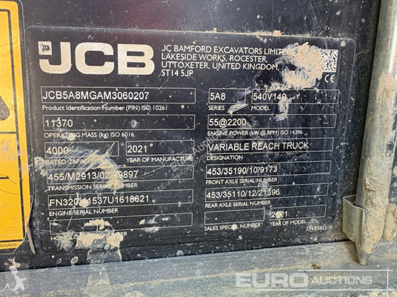 رافعة شوكية تلسكوبية JCB 540-140 Hi Viz