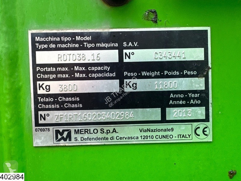 Teleskopický manipulátor Merlo 38 16 4X4, 75...