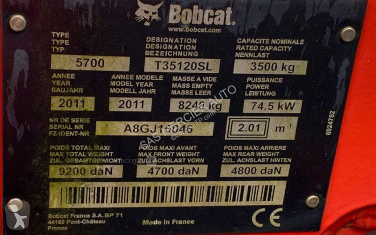 رافعة شوكية تلسكوبية Bobcat chariot...