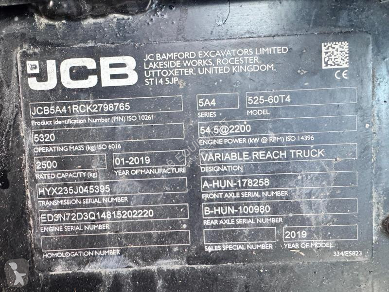 رافعة شوكية تلسكوبية JCB  525-60  Chariot...