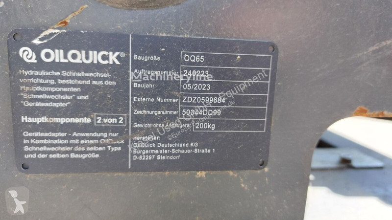 Equipamientos maquinaria OP Oilquick Attache...