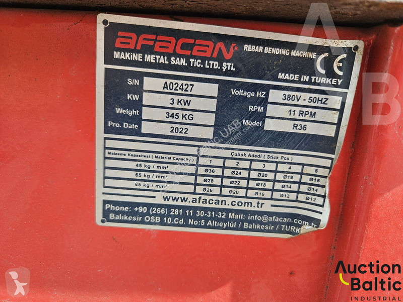 Vybavenie stavebného stroja  R36