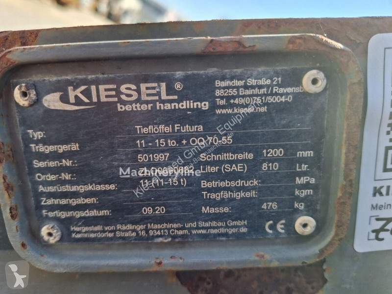 Vybavenie stavebného stroja Rädlinger...