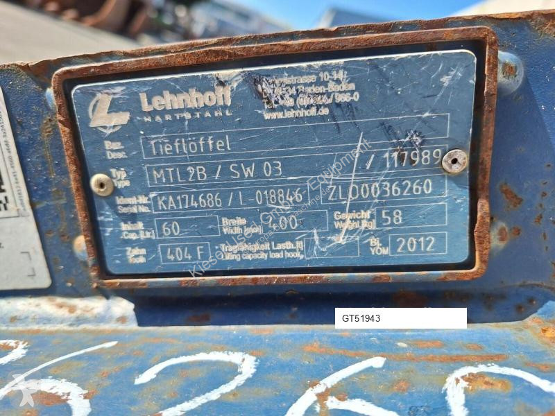 Équipements TP Lehnhoff Tieflöffel 400 mm...