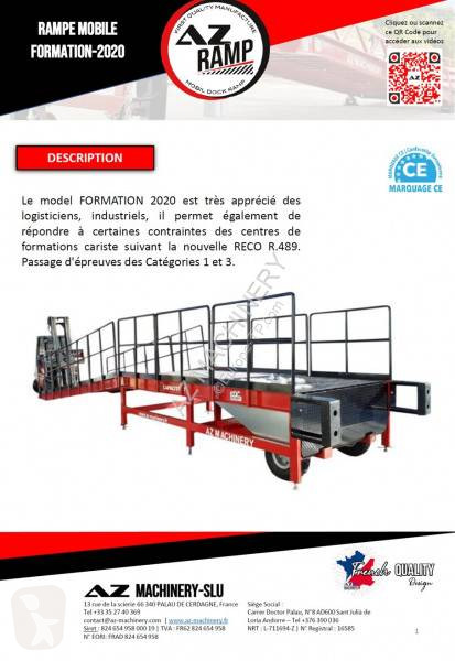Equipamientos maquinaria OP AZ Ramp formation 2020