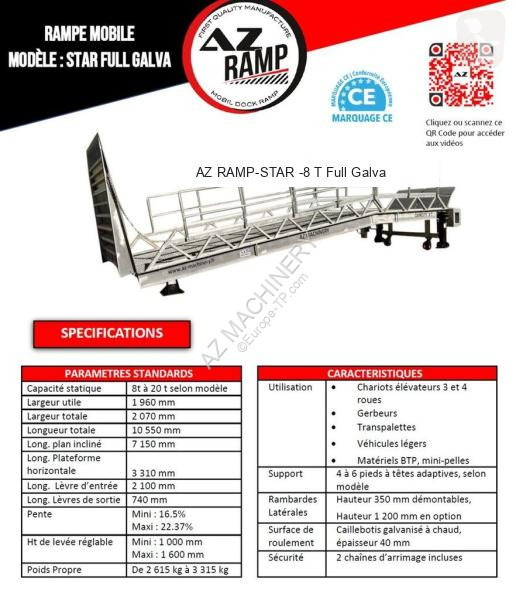Bygg-anläggningsutrustningar  AZ RAMP - STAR-...