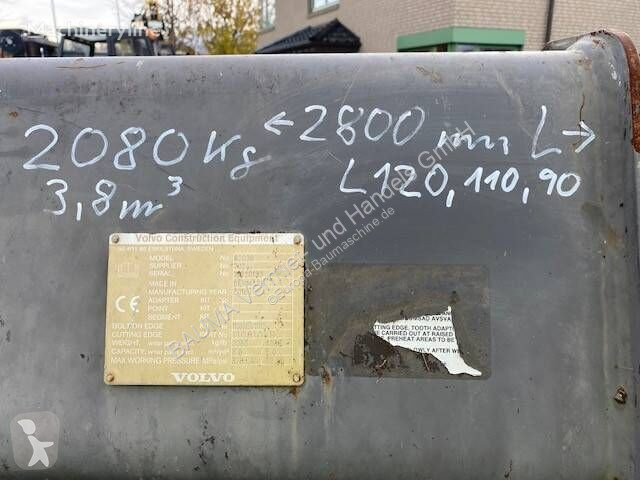 Stavební vybavení Volvo 2.75 m Hochkippschaufel...