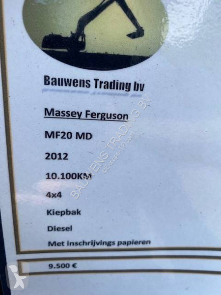 Udstyr til anlægsarbejder Massey Ferguson MF20D