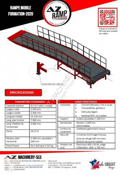 Equipamientos maquinaria OP AZ Ramp formation 2020