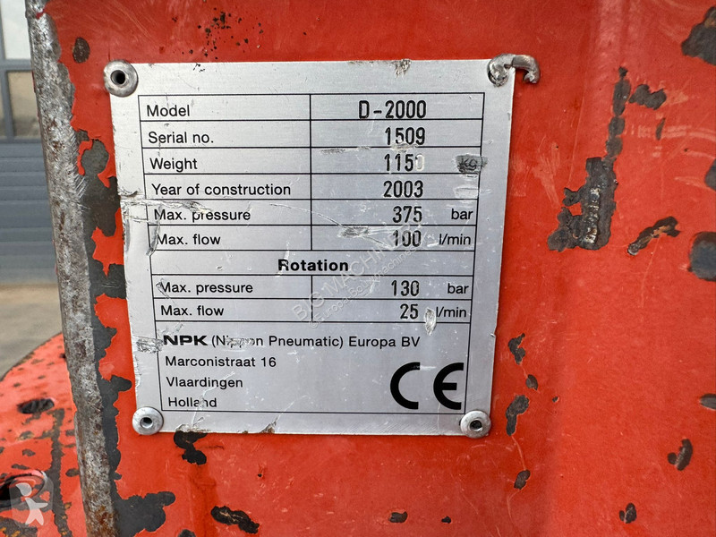 Equipamientos maquinaria OP NPK D-2000