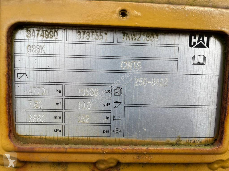 Équipements TP Caterpillar 988 k Bucket unused