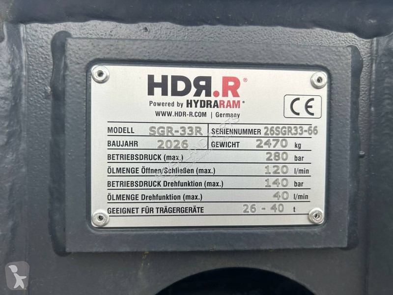 Udstyr til anlægsarbejder Hydraram SGR 33R...