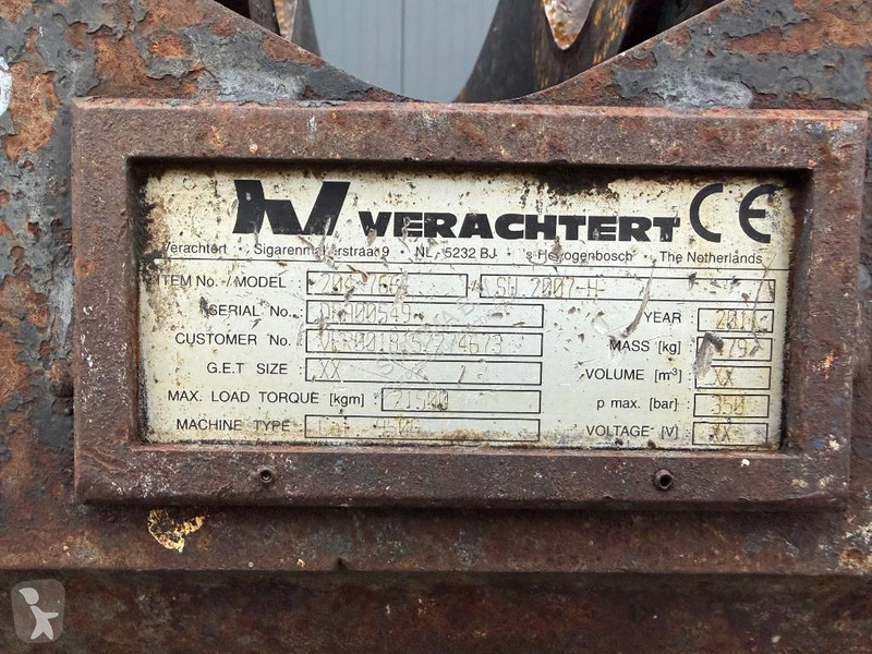 Udstyr til anlægsarbejder Verachtert SW2007 -...