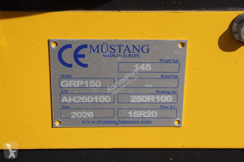 Équipements TP Mustang GRP150