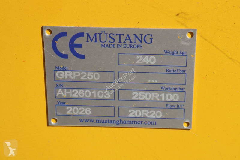 Équipements TP Mustang