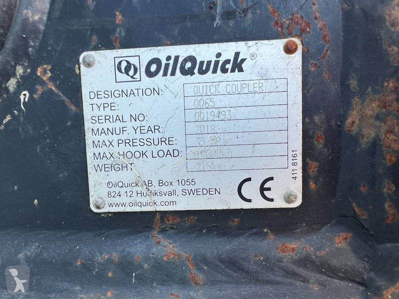 Aanbouwstukken voor bouwmachines Oilquick OQ65...