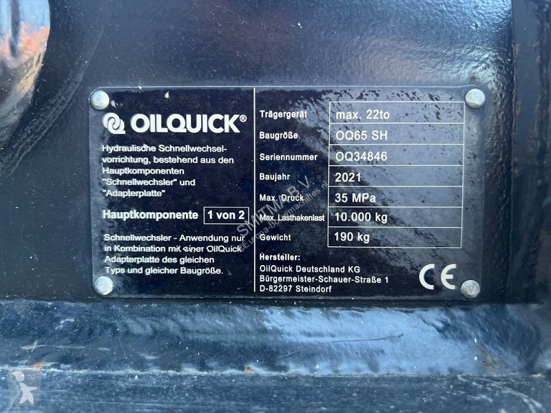 Aanbouwstukken voor bouwmachines Oilquick OQ65...
