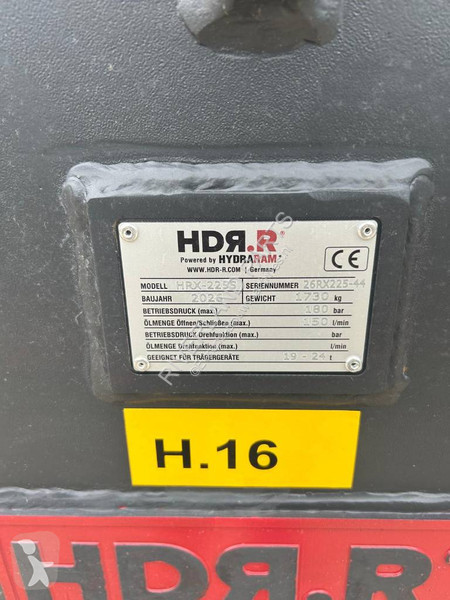 Udstyr til anlægsarbejder Hydraram HRX-225S...