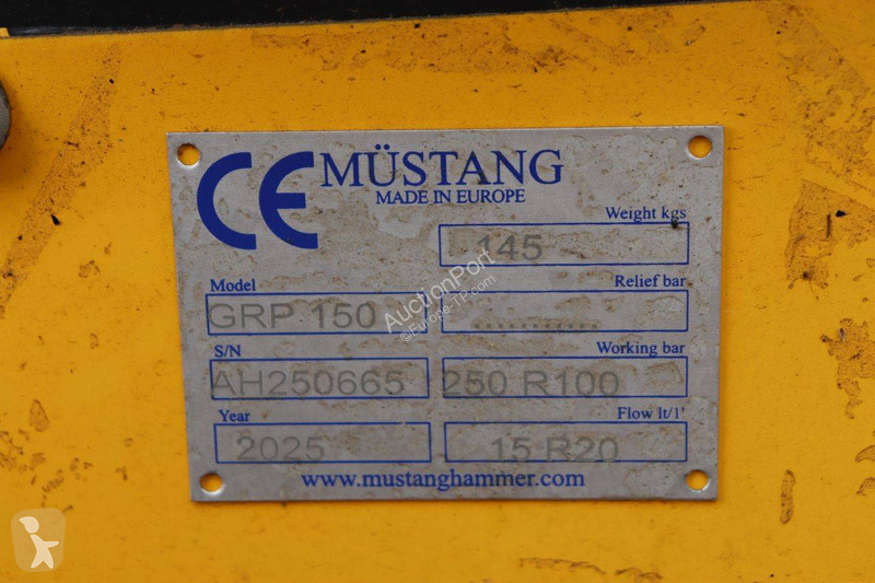Équipements TP Mustang GRP150
