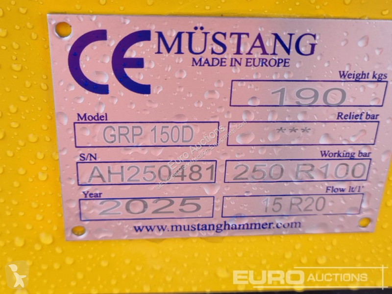 Equipamientos maquinaria OP Mustang GRP150D