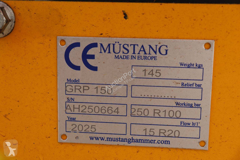 Équipements TP Mustang GRP150
