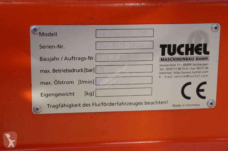 Equipamientos maquinaria OP Tuchel Eco Pro 520-150