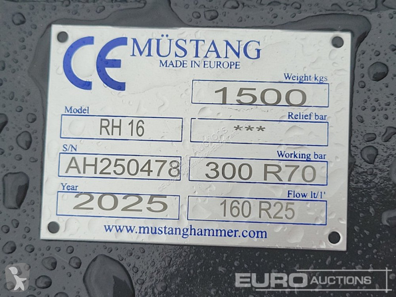 Aanbouwstukken voor bouwmachines Mustang RH16