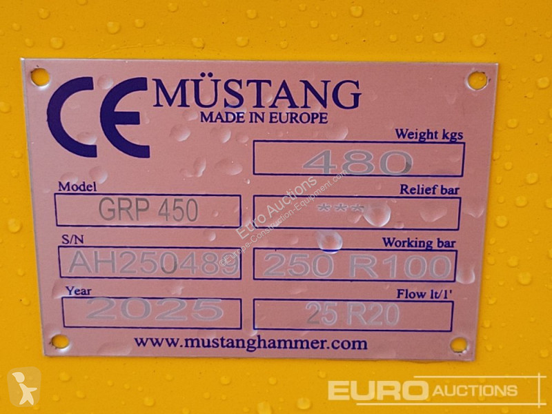 Equipamientos maquinaria OP Mustang GRP450