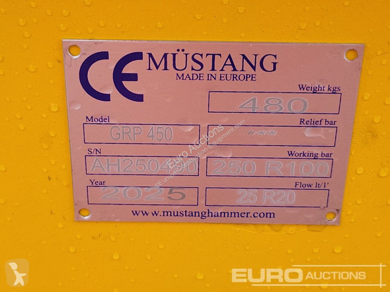 Equipamientos maquinaria OP Mustang GRP450