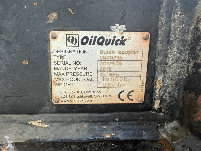 Vybavenie stavebného stroja Oilquick OQ70/55 -...