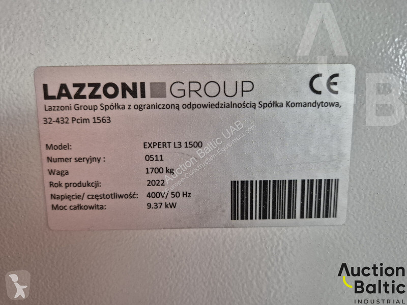 Equipamientos maquinaria OP  Lazzoni Expert L3...