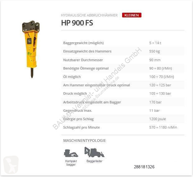 Equipamientos maquinaria OP Indeco HP 900 FS
