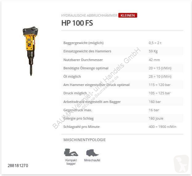 Equipamientos maquinaria OP Indeco HP 100 FS
