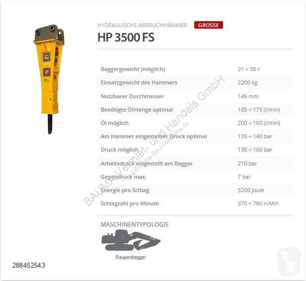 Equipamientos maquinaria OP Indeco HP 3500 FS