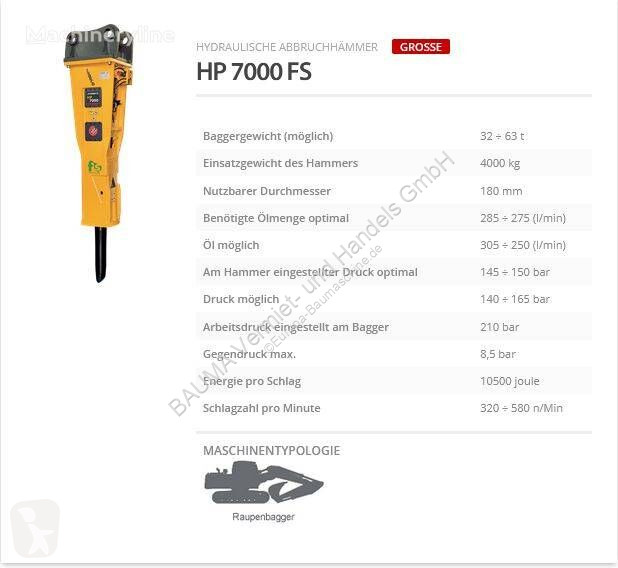 Equipamientos maquinaria OP Indeco HP 7000 FS