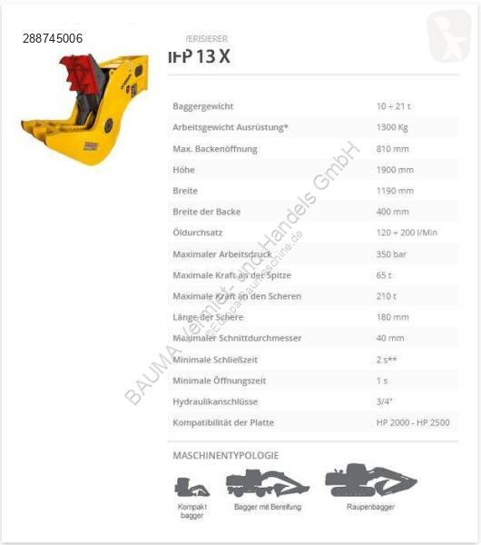 Equipamientos maquinaria OP Indeco IFP 13 X