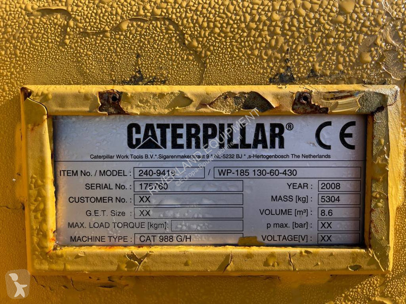 Equipamientos maquinaria OP Caterpillar Bucket