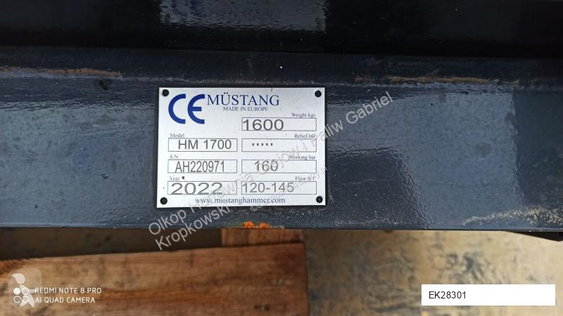Equipamientos maquinaria OP Mustang HM1500
