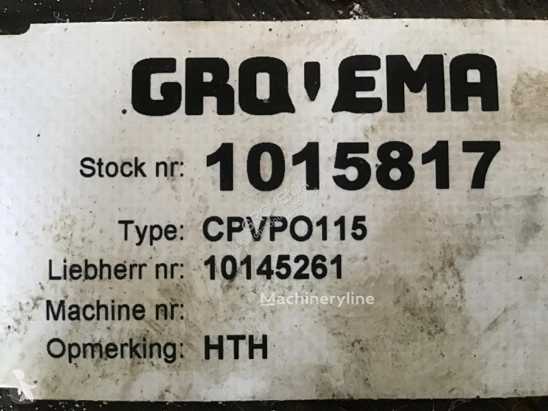 Équipements TP Liebherr CPVPO115