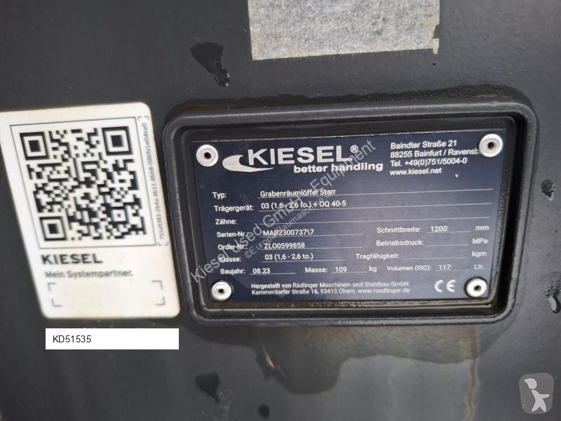 Vybavenie stavebného stroja Rädlinger KGL03S-1200