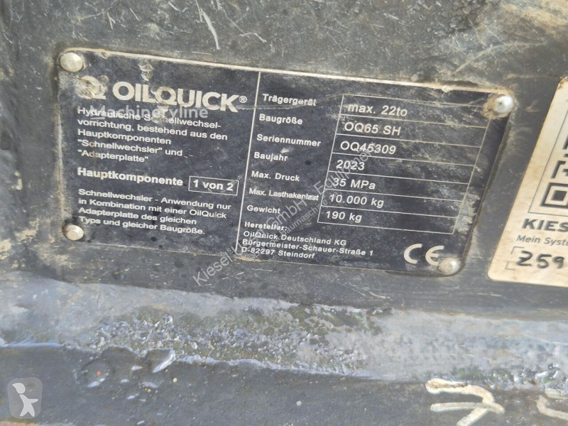 Vybavenie stavebného stroja Oilquick