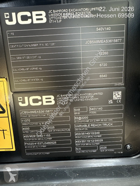 Teleskopisk truck JCB  540-140