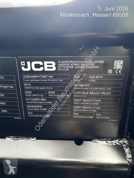 Teleskopisk truck JCB  N-525-60