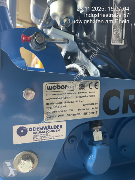 Vybavenie stavebného stroja Weber  CR1-III Hd