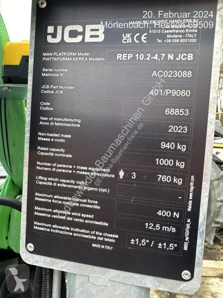 Vybavenie stavebného stroja JCB  Roto 5.5-21