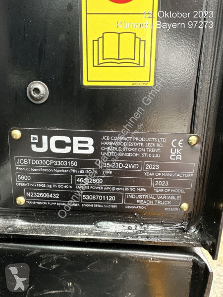 Vybavenie stavebného stroja JCB  TLT35-23D