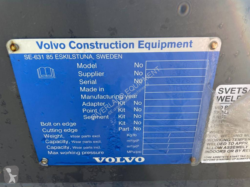 Bygg-anläggningsutrustningar Volvo L 110 H Bucket