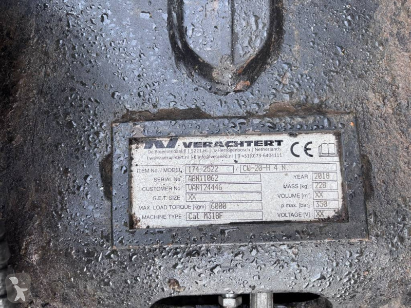 Équipements TP Verachtert 20 /  QC