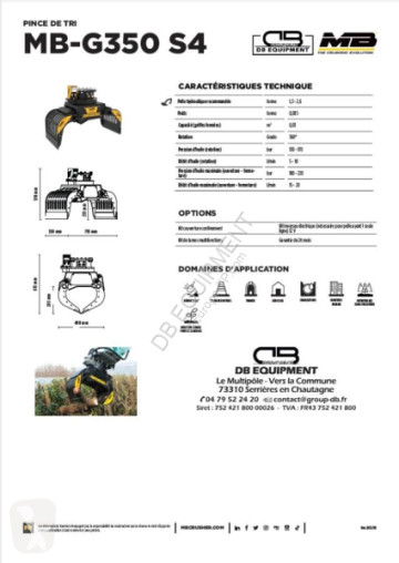 Захват для сортировки MB Crusher новый